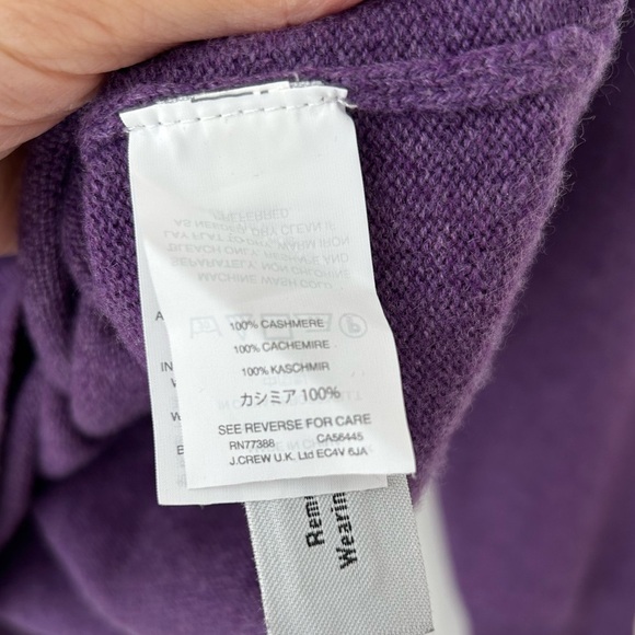 Jcrew crewneck cashmere sweater purple - Picture 8 of 10